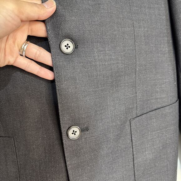 NWT English Laundry Blazer Jacket Black Wool Men 40R 33W - Picture 5 of 16